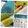 Ciieeo Cartoon Pattern Shower Curtain with Hooks Thickened Polyester Adorable