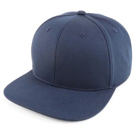 Trendy Apparel Shop - Gorra de algodón de 6 paneles con estructura de 6 paneles, marino, XX-Large