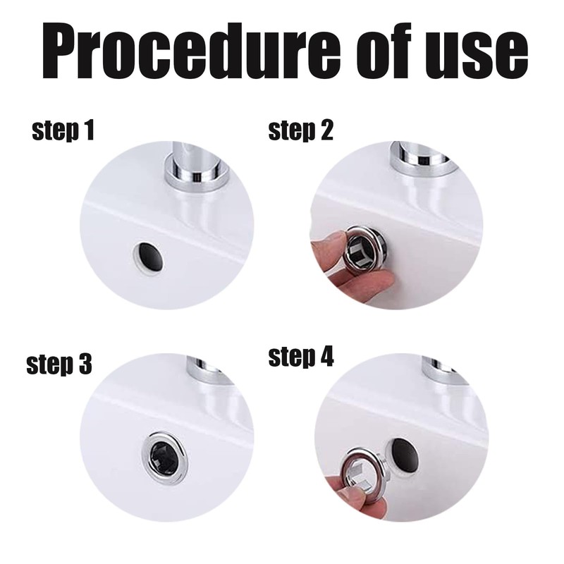 6 Piece Sink Overflow Cover