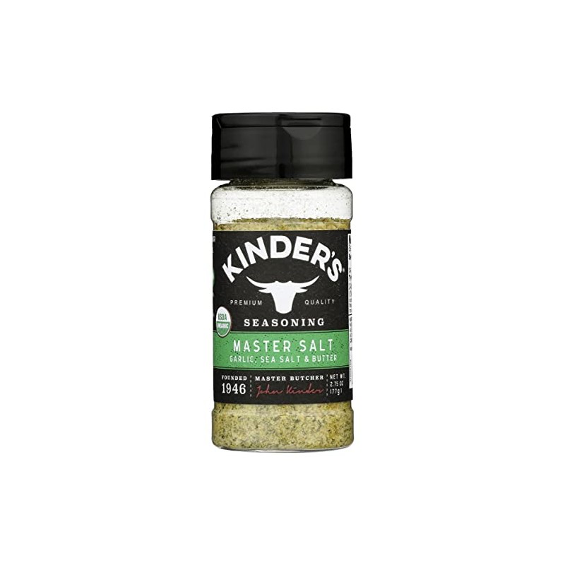 Kinder's Organic Master Salt Seasoning, Non GMO, Gluten Free, 2.75
