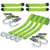 VULCAN 8-Point Vehicle Tie Down Kit with Snap Hook on