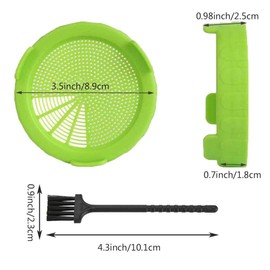 Paquete 8 Kit De Brotes PláStico, Easy Rinse & Drain Plastic Sprout Lids Screen for Wide-Mouth Jars and Hacer Germinador Semillas OrgáNicas En La Casa/Cocina