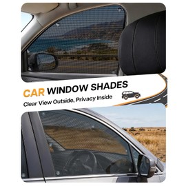 LazBlinds Car Side Window Shades, 2 Pack, 21" L x 14" W