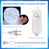 Manguera de Luz Led, 200LED, 8 Modos, IP65 (Luz Fría