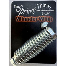 Spring Mount, 5/16," Wheeler Whip, Springy Thingy, Quick Release, Safety Flag Holder, UTV, ATV, ATC, Motorcycle, Boat, Side by Side, Lawnmower, Fits 5/16", .3125 Diameter Pole