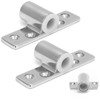 Pair Marine Oarlock Sockets 316 Stainless Steel Side Mounted Mirror