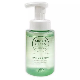 Happybath 해피바스 마이크로미셀라 모이스처 솝베리 버블폼 클렌징폼 300ml Happy Bath Microcera Moisture Soapberry Bubble Foam Cleansing Foam 300ml