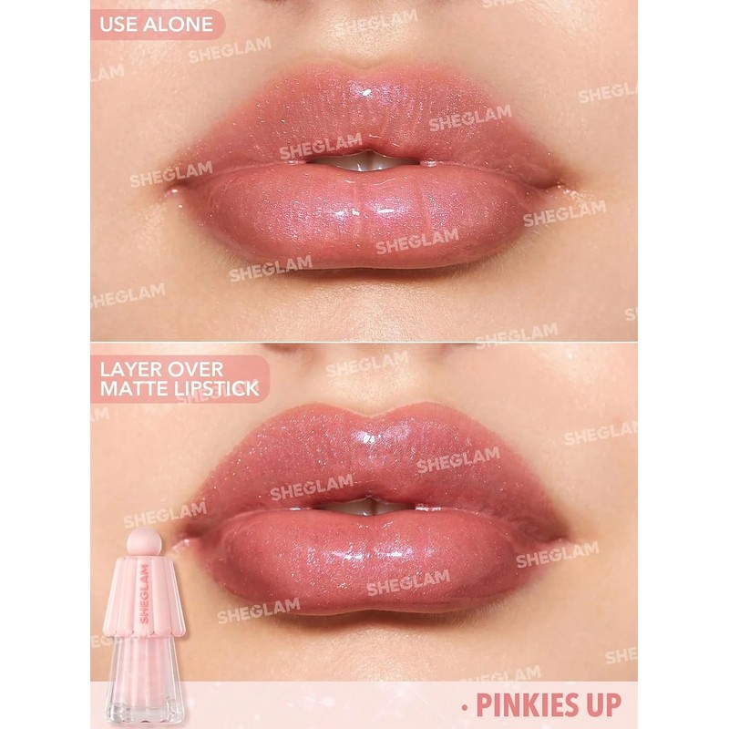Sheglam Brillo De Labios Glossy Brillante Voluminizador (Pinkies up, 5
