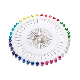 Y&YUAN 1.5 Inch Color Dressmaker Pins with Pearlized Ball Head for Sewing and Quilting (1440 Pieces)