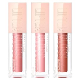 Maybelline Kit 3 Brillos Labiales Lifter Gloss, 5.4ml cu, de Larga Duración, con Ácido Hialurónico, Brillo hidratante hasta por 4 horas, con...       