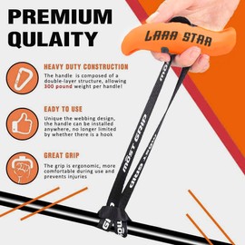 Lara Star - Asas de dominadas, correa de fitness, resistente para máquina de cables, entrenador, fuerza de agarre, entrenador, para gimnasio en casa, barras de dominadas, barras y máquinas de tracción