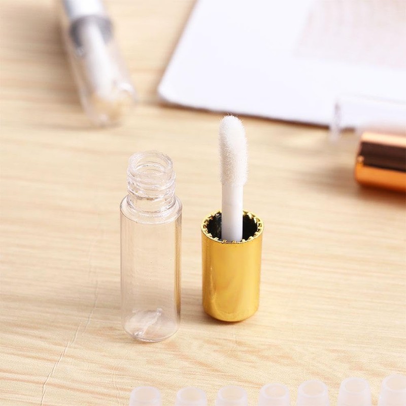10pcs Empty Lip Balm Tubes Transparent Lip Gloss Tube Container