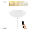 Bricosmocon Stepless Dimmable Floor Lamp,30W 3000LM Super Bright LED Torchiere