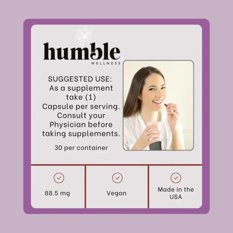 Suplemento Nutricional Extracto Azafrán Humble Cápsulas Veganas