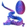3D Printed Dragon in Egg – Flexible Articulated Crystal Dragon