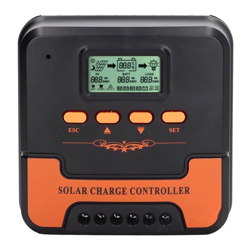 Solar Charge Controller 12V 24V MPPT LCD Display 5V 3A