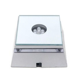 LED Rotating Plate for 3D Glass Figures Coaster Base with Colour Changer