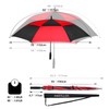 MRTLLOA Automatic Open Golf Umbrella, Extra-Large Oversized Double Canopy Vented