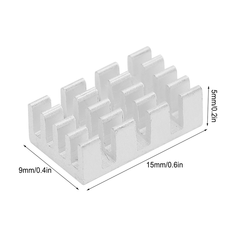 80Pcs Aluminum Heatsinks Module Cooling Radiator Board for Electronic Components