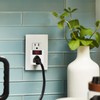 Grounded Single Outlet Power Adapter with Illuminated On/Off Rocker Switch,