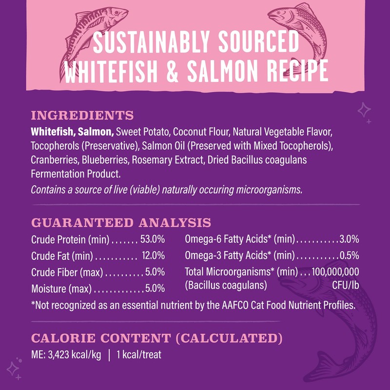 Stella & Chewy's Meowfulls Freeze Dried Cat Treats Whitefish &