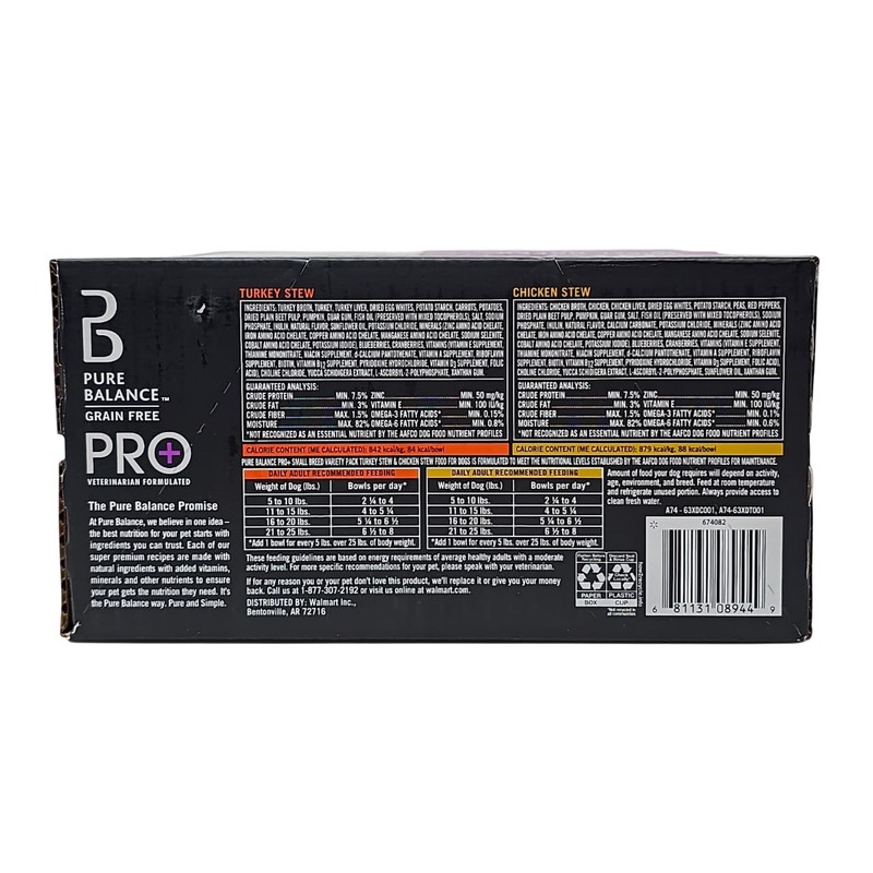 Pure Balance Pro+ Small Breed Turkey and Chicken Stew Wet