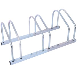 D0100H5KDXJ Bike Stand 22-28 In Wheel Size Galvanization Floor Mount Indoor Bicycle Rack For 3 BikesColor: as Pic Color