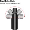 8 Pieces M10 Threaded Extension Poles Lighting Fixture Downrods Stems