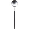 Kuchipole GO.08 Dessert Spoon GOA Silver x Black