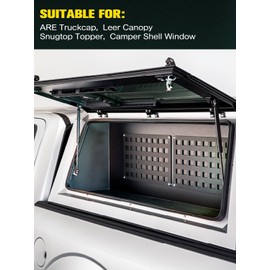 HelloAuto SE180P40 18 inch 40Lb/178N Gas Struts Shocks Spring Lift Support for Snugtop are Leer A.R.E ATC Camper Topper Rear Window Truck Cap Camper Shell Canopy, Set of 2