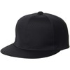 SK BC068 Men's Baseball Cap, Flat Brim, black (90)