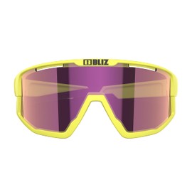 Bliz Fusion Sports Glasses Matt Neon Yellow Brown Purple