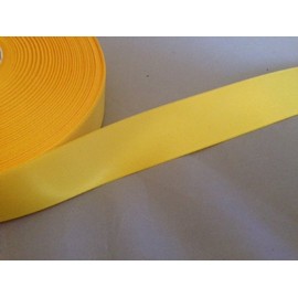 A Star Rosettes 25mm Satin Yellow Ribbon - 5mtrs - Modern, Solid