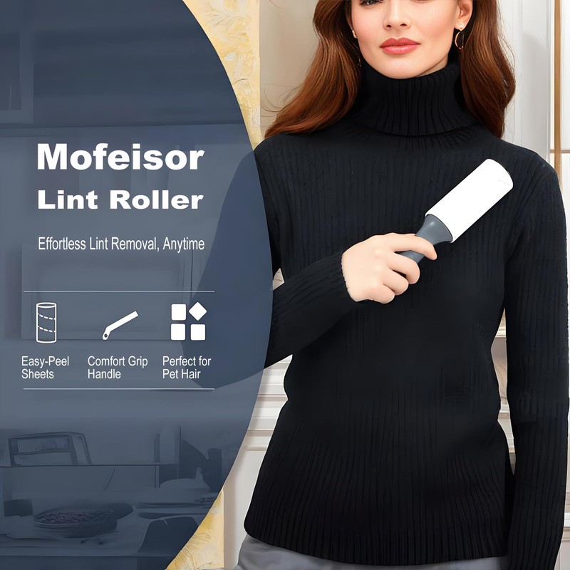 Mofeisor Lint Roller Set, 600 Sheets Sticky Roller for Clothes,