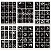 ChurlChurl 575pcs Temporary Tattoo Stencil Kit - 20 Sheets Henna