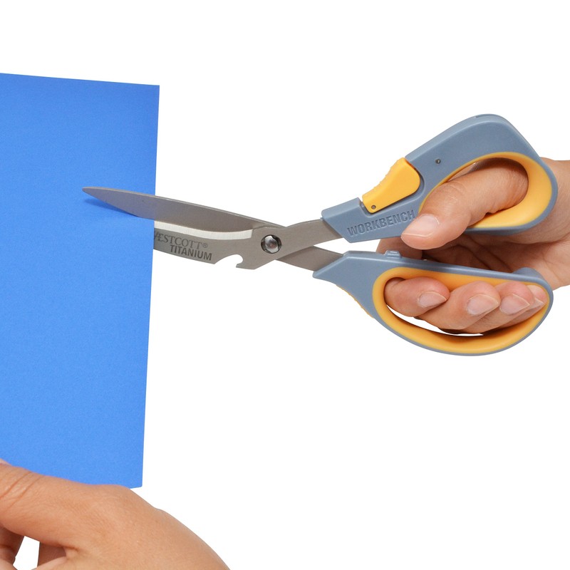 Westcott Titanium Workbench Shears with Sheath and Ceramic Cutter, 8"