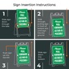Please Pull Forward As Far As Possible Sidewalk Sign Kit,
