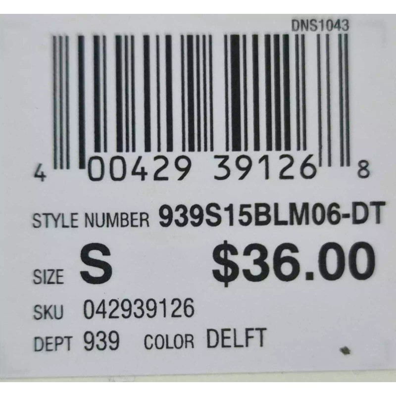 Bloom Women's Loose Scoop Neck Tank Blue/White - SMALL