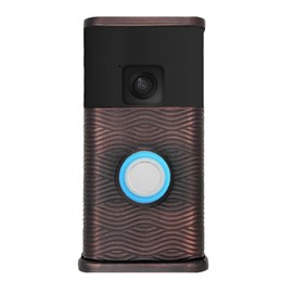 Waves Video Doorbell Cover (Compatible with Ring Battery Doorbell - 2024 Release) (Oiled Bronze)
