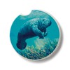 Thirstystone Manatee Single Absorbent Stone Car Coaster 2.6” Diameter Manufactured