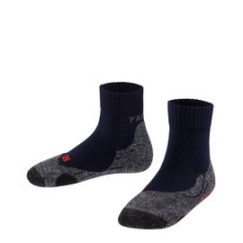 FALKE Unisex Children's TK2 Short Hiking Socks Medium Padding Short Anti-Bubble Trekking Socks Breathable Quick-Drying Climate Regulating Odour-Inhibiting Wool Functional Material 1 Pair