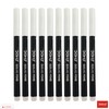 Doms Aqua Felt Tip Pens, BLACK, Pack of 10, Fibre