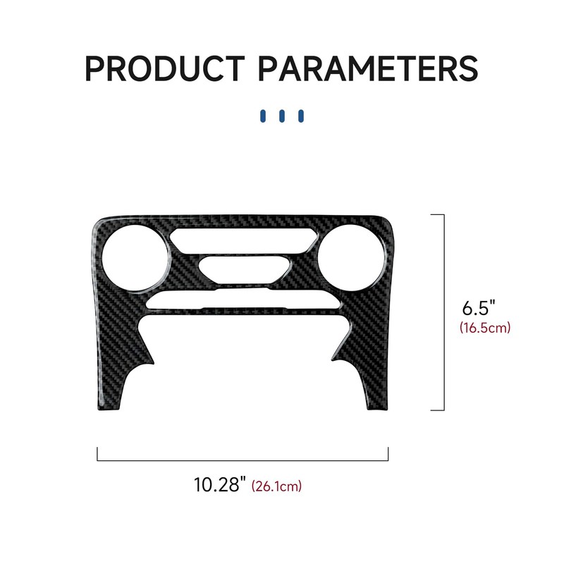 Car Carbon Fiber Dash Center Control Panel Cover Trim Interior
