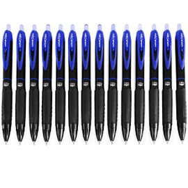 Uni-Ball Signo UMN-307 Retractable Rollerball Pen Fine Point Blue (Pack of 14)