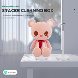 DOITOOL White Adjustable Doll Stands for 8 to 12 Inch Dolls, 4PCS Doll Stand Display Holder Action Figure Stands Figures Display Rack Doll Bracket Bear Stand for Action Figures