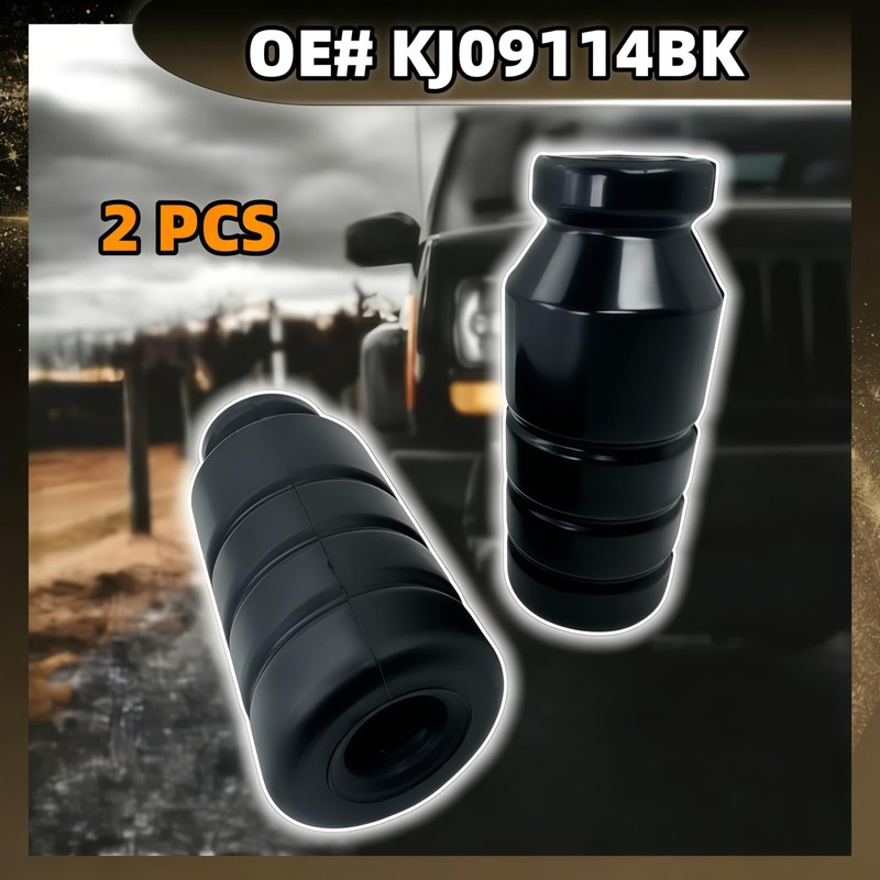 2 Pcs 5"XJ Front Bump Stops, XJ Polyurethane Extended Bump