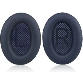 Replacement Ear Cushions for Bose QC35 & QC35ii (QuietComfort 35) Headphones, More - Softer Leather, MH MOIHSING Earpads Compatible with QC35 and QC35 II, Shaped Scrims with L and R Lettering