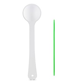 Ezyaid Eye Occluder, Translucent White Occluder for Eye Exam, Single Ended Paddle Style with Mini Hand Pointer Stick for Vision Check