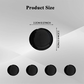 Tecledsn 4PCS Car Door Lock Keyhole Cover, Car Door Screw Covers, Door Entry Guard Shield, Car Decoration Accessories Keyhole Scratch Protection Sticker Universal for Vehicles (Brilliant Black)