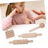 Gadpiparty 1Set Wooden DIY Clay Tool for Safe Plasticine Shaping